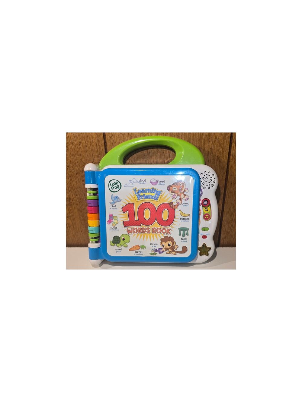 LeapFrog Learning Friends 100 Words Book Interactive Bilingual English Spanish